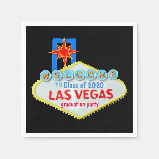Las Vegas Abschluss Serviette (Vorderseite)