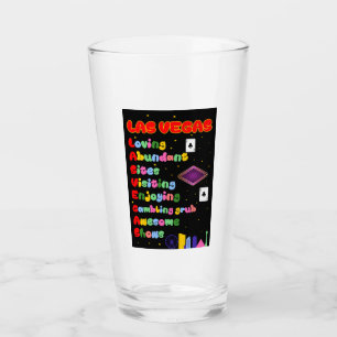 Las Vegas Acronym Glass Tumbler