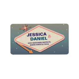 Las Vegas Address Labels Wedding Casino Adressaufkleber