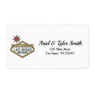 Las Vegas Address Return Label | Hochzeiten