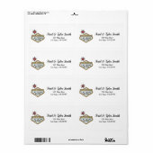 Las Vegas Address Return Label | Hochzeiten (Vorne)