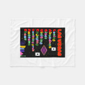Las Vegas Akronym Blanket Fleecedecke (Vorderseite (Horizontal))