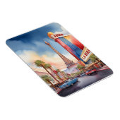 Las Vegas Aquarellkunst Magnet (Rechte Seite)