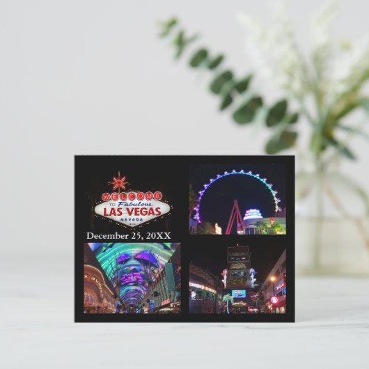 Las Vegas Attraktionen #1 Postkarte (Stehend Vorderseite)