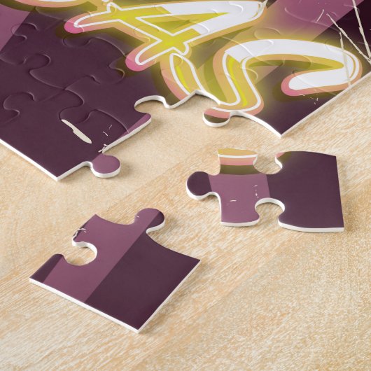 Las Vegas Auto Vintage Reiseplakat. Puzzle (Seite)