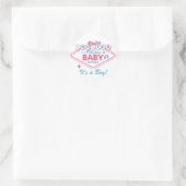 Las Vegas-Babyparty-Aufkleber Runder Aufkleber (Tasche)