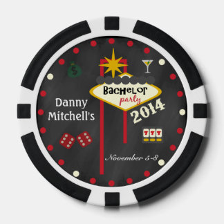 Las Vegas Bachelor Party 2014 Keepake Poker Chip