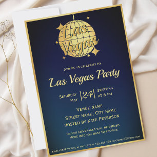 Las Vegas Bachelor Party - Einladung