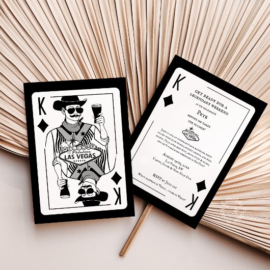 Las Vegas Bachelor Party Einladung
