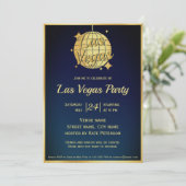 Las Vegas Bachelor Party - Einladung (Stehend Vorderseite)
