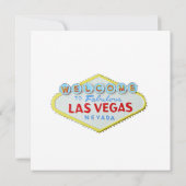 Las Vegas Bachelor Party Showgirl Einladung (Rückseite)