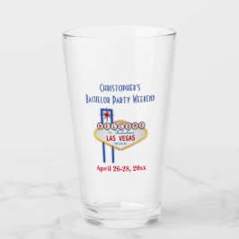 Las Vegas Bachelor Party Trip Gefallen Beer Pint Glas