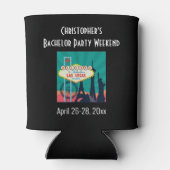 Las Vegas Bachelor Party Trip Gefallen Bier Dosenkühler (Rückseite)