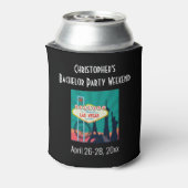 Las Vegas Bachelor Party Trip Gefallen Bier Dosenkühler (Kanne Rückseite)