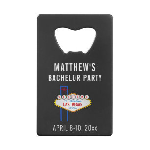 Las Vegas Bachelor Party Trip Gefallen Geldbeutel Flaschenöffner