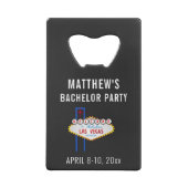 Las Vegas Bachelor Party Trip Gefallen Geldbeutel Flaschenöffner (Rückseite)