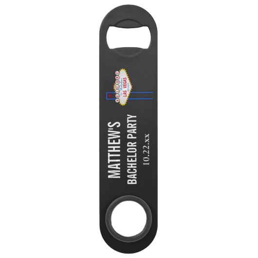 Las Vegas Bachelor Party Trip Gefallen Speed Flaschenöffner (Vorderseite)