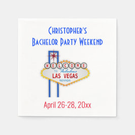 Las Vegas Bachelor Party Trip Serviette