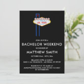 Las Vegas Bachelor Party Wedding Trip Einladung (Stehend Vorderseite)