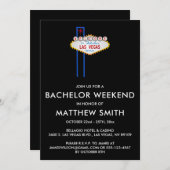 Las Vegas Bachelor Party Wedding Trip Einladung (Vorne/Hinten)