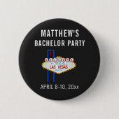 Las Vegas Bachelor Party Wedding Trip Gefallen Button (Vorderseite)