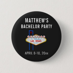 Las Vegas Bachelor Party Wedding Trip Gefallen Button