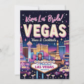 Las Vegas Bachelorette Bash Einladung (Vorderseite)