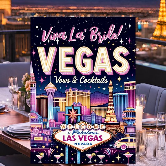 Las Vegas Bachelorette Bash Einladung