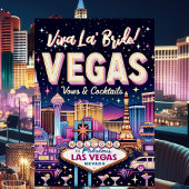Las Vegas Bachelorette Bash Folieneinladung