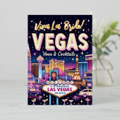 Las Vegas Bachelorette Bash Folieneinladung (Stehend vorne)
