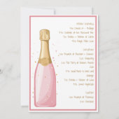 Las Vegas Bachelorette Braun Haar Bridge Route Einladung (Rückseite)