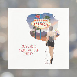 Las Vegas Bachelorette Braun Haarbrücke Serviette