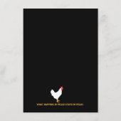 Las Vegas Bachelorette Details Card Begleitkarte (Rückseite)