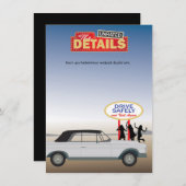 Las Vegas Bachelorette Details Card Begleitkarte (Vorne/Hinten)