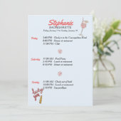 Las Vegas Bachelorette Einladung (Stehend Vorderseite)