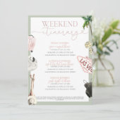 Las Vegas Bachelorette Einladung (Stehend Vorderseite)