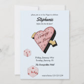 Las Vegas Bachelorette Einladung (Vorderseite)