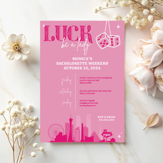 Las Vegas Bachelorette Einladung und Tour