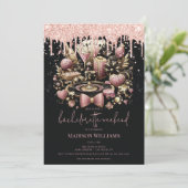 Las Vegas Bachelorette elegant Einladung (Stehend Vorderseite)