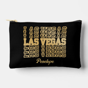 Las Vegas Bachelorette Favor Glamour Gold Zubehörtasche
