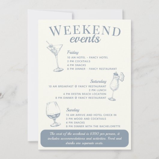 Las Vegas Bachelorette Kulturpass Bellinzona Einladung (Rückseite)