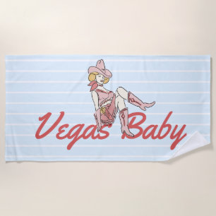 Las Vegas Bachelorette Large Strandtuch