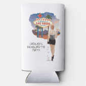 Las Vegas Bachelorette Red Hair Bride Selters Dosenkühler (Rückseite)