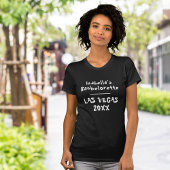 Las Vegas Bachelorette Schwarzer Name T-Shirt
