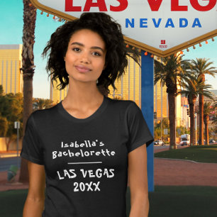 Las Vegas Bachelorette Schwarzer Name T-Shirt