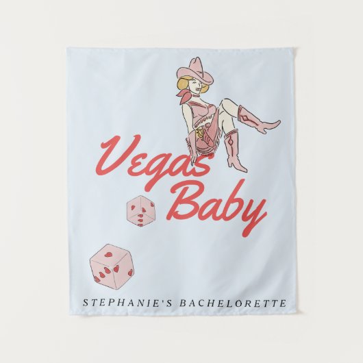 Las Vegas Bachelorette Wandteppich (Vorderseite)