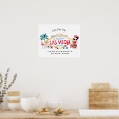 Las Vegas Bachelorette Weekend Begrüßungszeichen Poster (Küche)