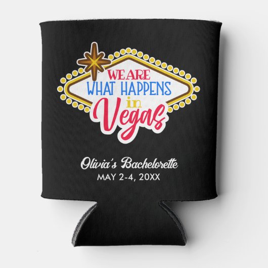 Las Vegas Bachelorette Weekend Favoriten Benutzerd Dosenkühler (Vorderseite)