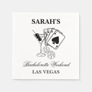 Las Vegas Bachelorette Weekend Party Serviette