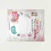 Las Vegas Bachelorette Weekend Wasserfarbe Wandteppich (Vorderseite (Horizontal))